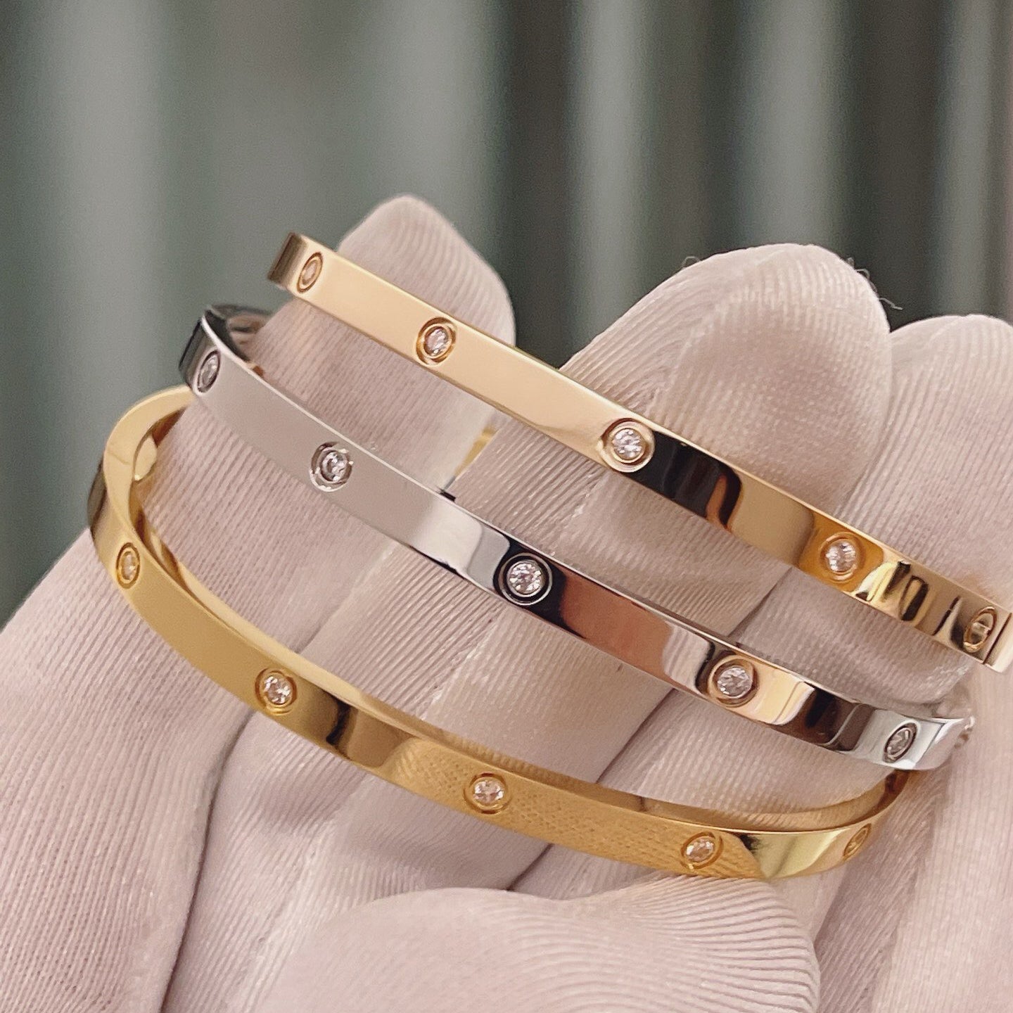 [Raffine]LOVE BRACELET 3.65MM 10 DIAMONDS