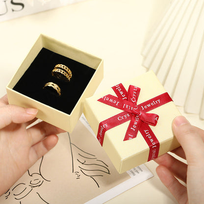 CAJA DE REGALO PARA JOYERÍA CON LAZO (SIN LOGOTIPO)
