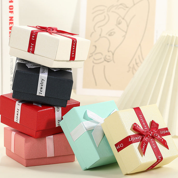 CAJA DE REGALO PARA JOYERÍA CON LAZO (SIN LOGOTIPO)