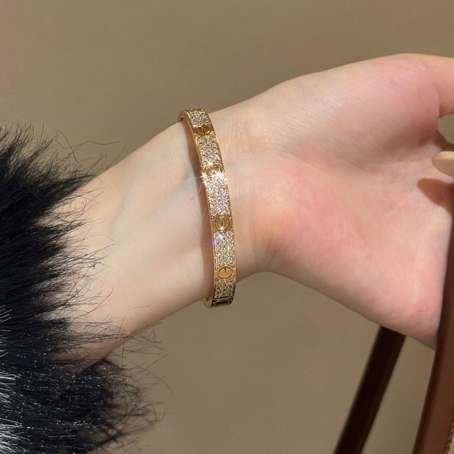 [Raffine]LOVE BRACELET 6.1MM DIAMOND-PAVED