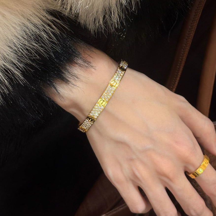 [Raffine]LOVE BRACELET 6.1MM DIAMOND-PAVED