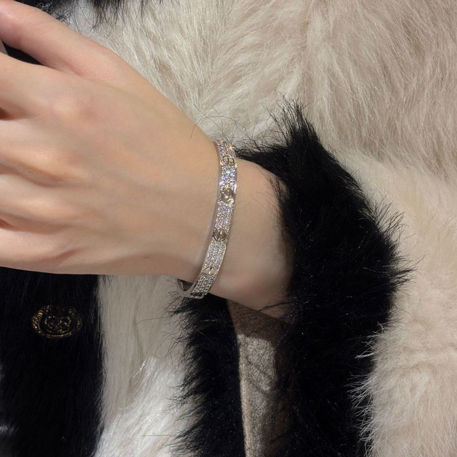 [Raffine]LOVE BRACELET 6.1MM DIAMOND-PAVED