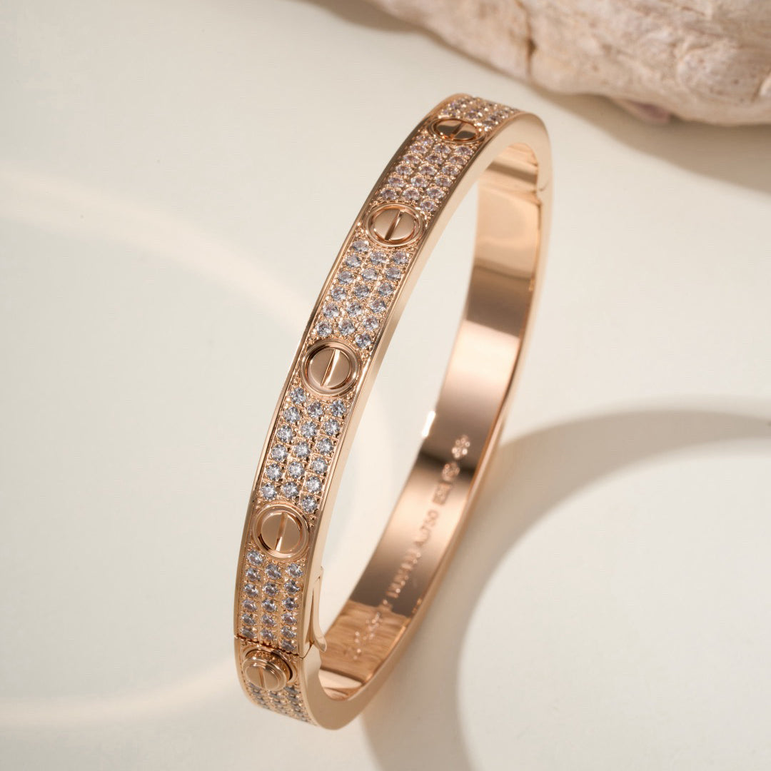 [Raffine]LOVE BRACELET 6.1MM DIAMOND-PAVED