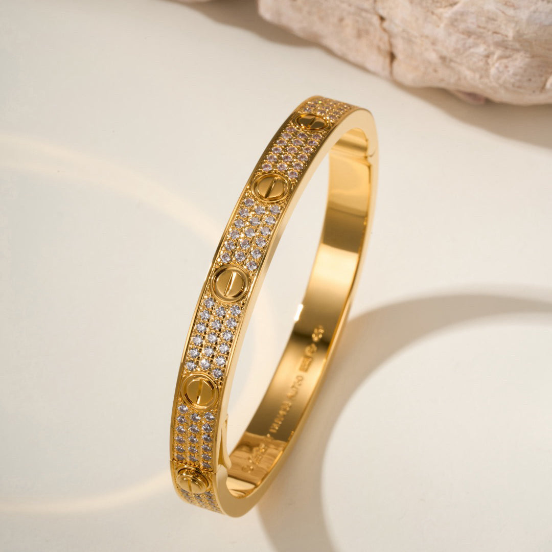 [Raffine]LOVE BRACELET 6.1MM DIAMOND-PAVED