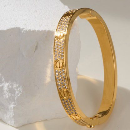 [Raffine]LOVE BRACELET 6.1MM DIAMOND-PAVED