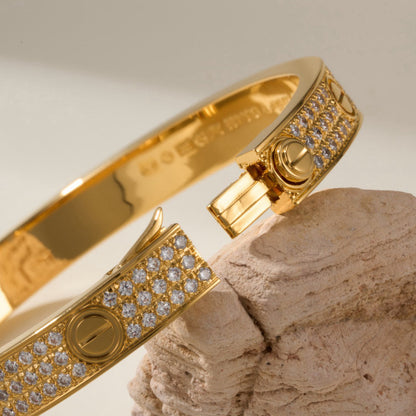 [Raffine]LOVE BRACELET 6.1MM DIAMOND-PAVED