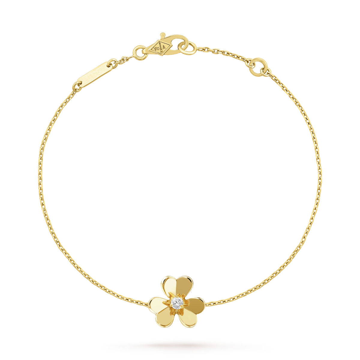[Raffine]FRIVOLE GOLD FLOWER PINK MALACHITE BRACELET