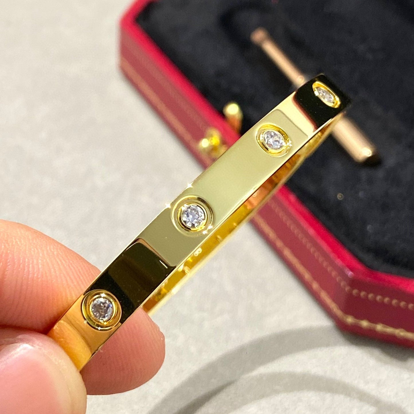 [RAFFINE]LOVE BRACELET 6.1MM 10 DIAMONDS
