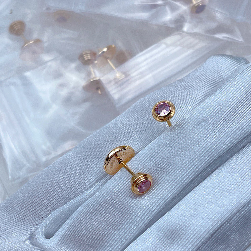 [Raffine]DAMOUR PING DIAMOND EARRINGS