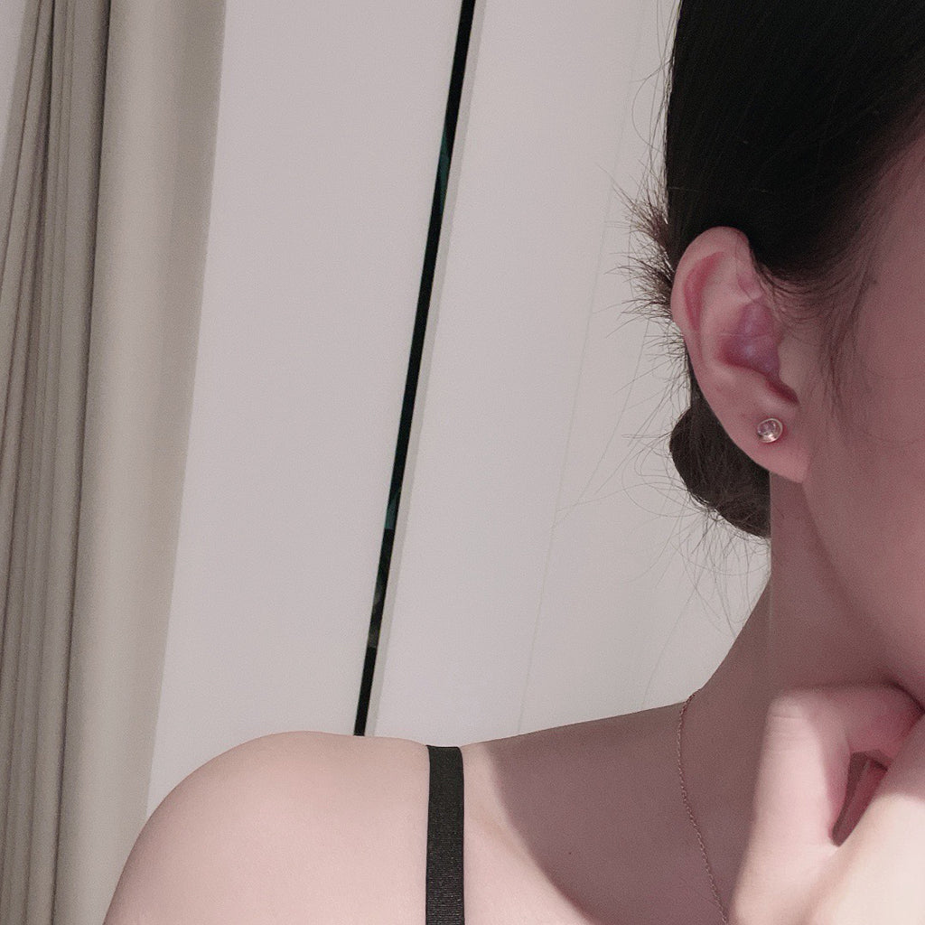 [Raffine]DAMOUR PING DIAMOND EARRINGS