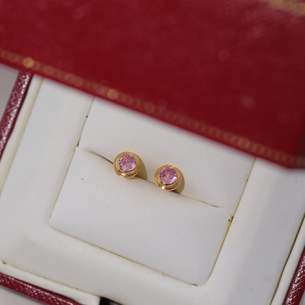 [Raffine]DAMOUR PING DIAMOND EARRINGS
