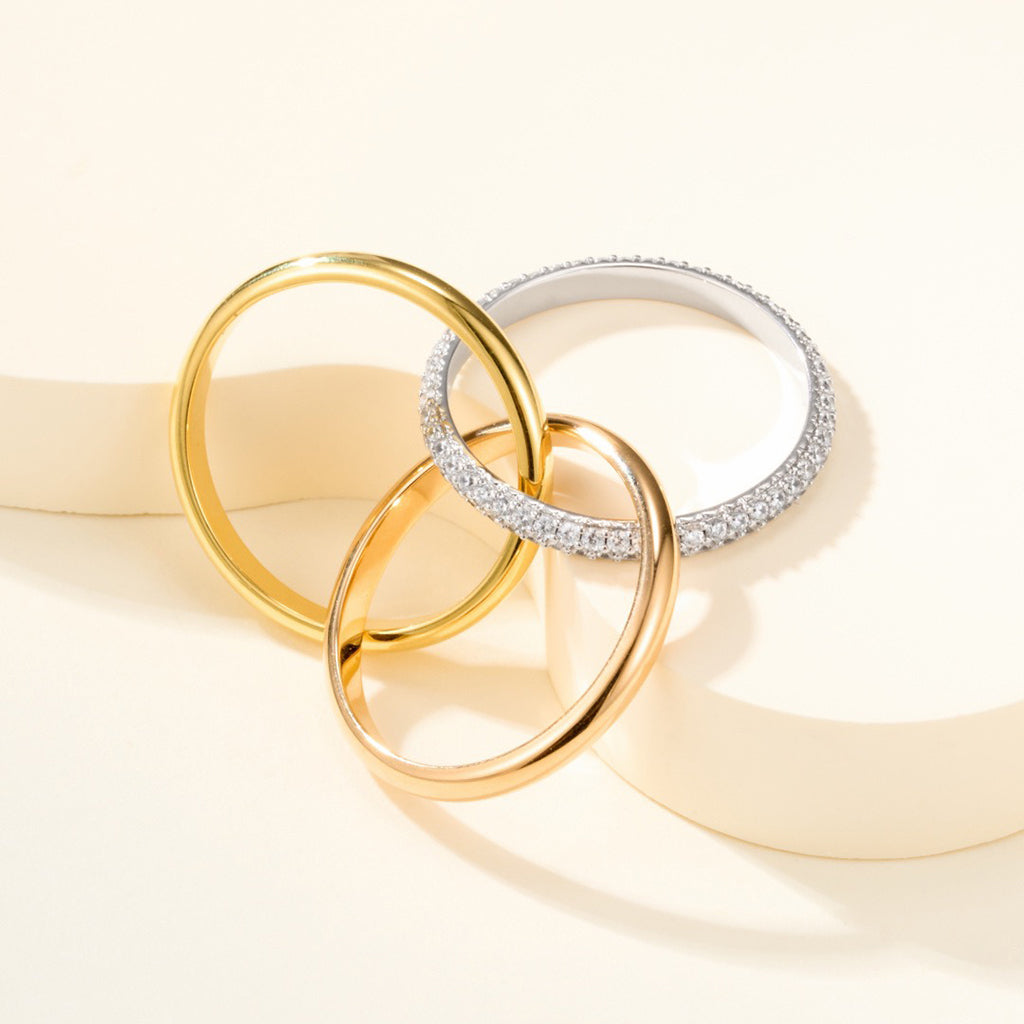 [Raffine]TRINITY 2.5MM RING COLLECTION