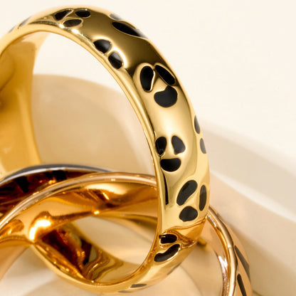 [Raffine]TRINITY  RING LEOPARD PRINT