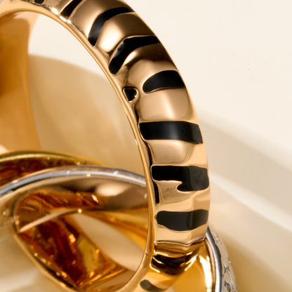 [Raffine]TRINITY  RING LEOPARD PRINT