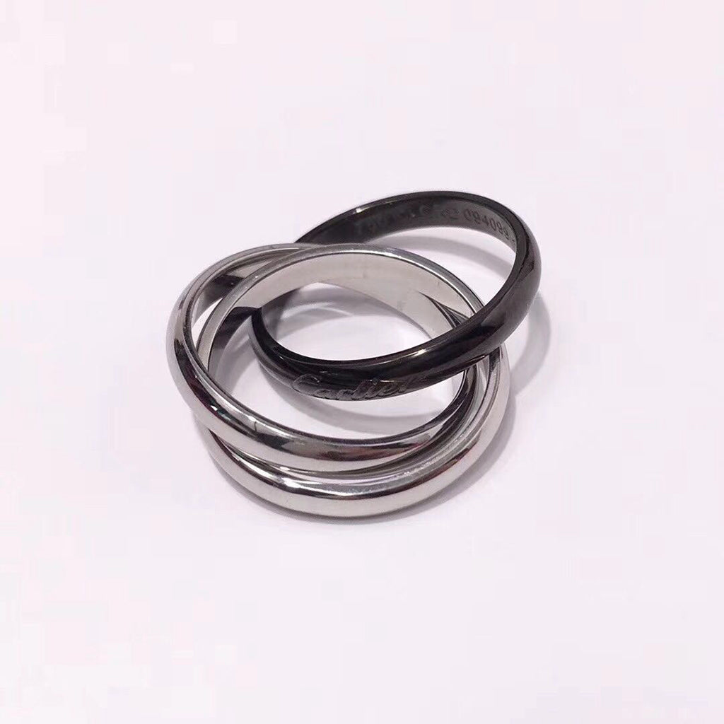 [Raffine]TRINITY 3.2MM RING BLACK CERAMIC