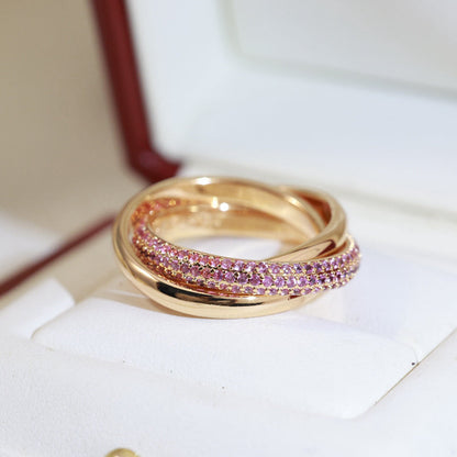 [Raffine]TRINITY 3.2MM RING PINK DIAMOND