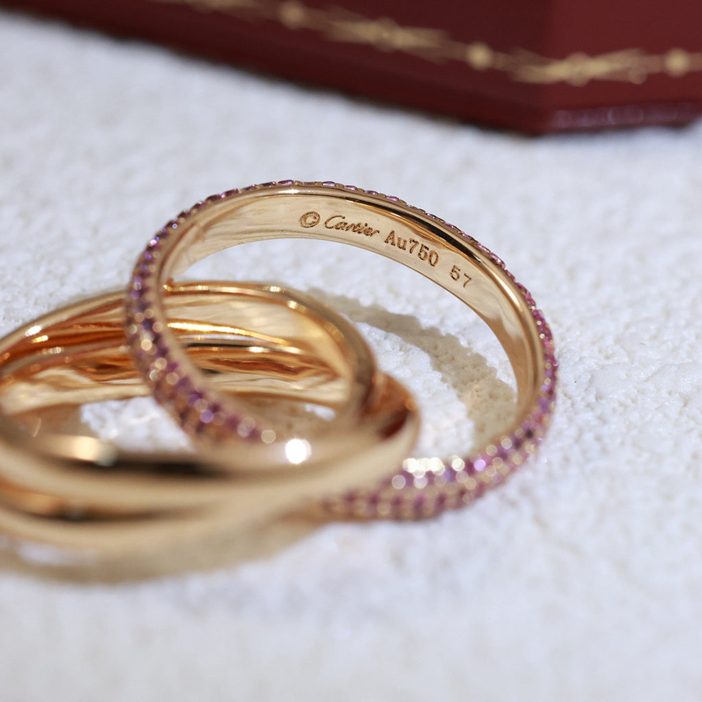 [Raffine]TRINITY 3.2MM RING PINK DIAMOND