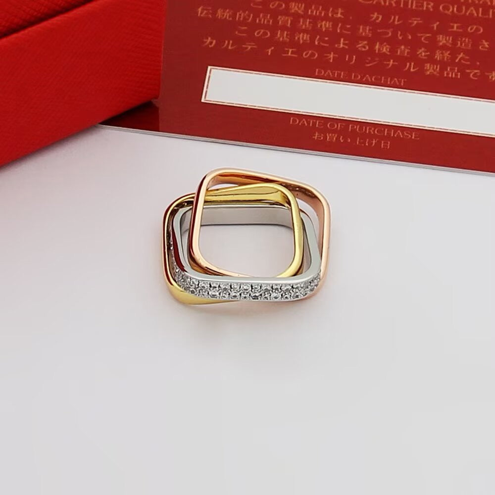 [Raffine]TRINITY 3.5MM CUSHION RING COLLECTION