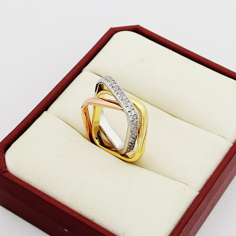 [Raffine]TRINITY 3.5MM CUSHION RING COLLECTION