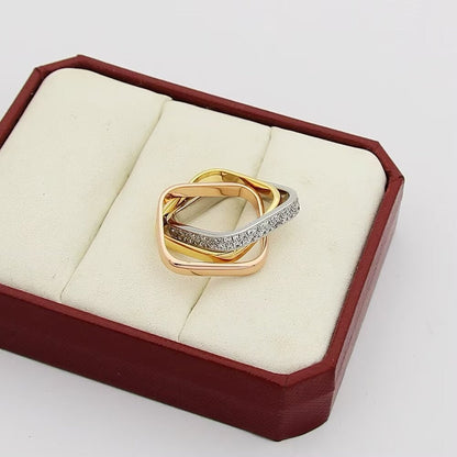 [Raffine]TRINITY 3.5MM CUSHION RING COLLECTION