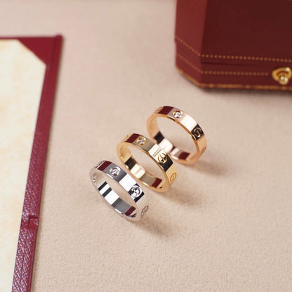 [Raffine]LOVE 4MM 1 DIAMOND RING