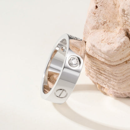 [Raffine]LOVE 4MM 1 DIAMOND RING