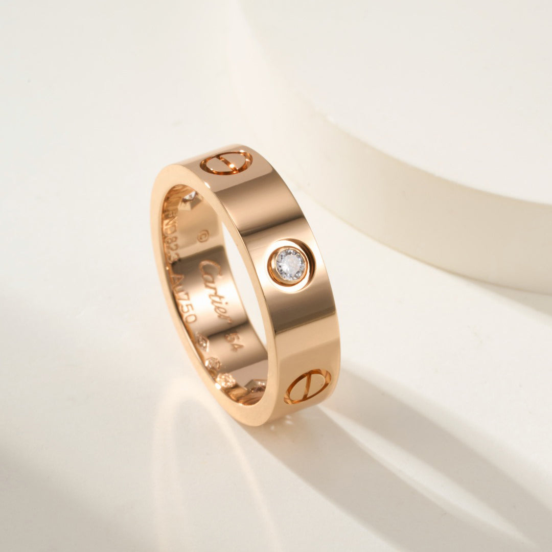 [Raffine]LOVE 4MM 1 DIAMOND RING