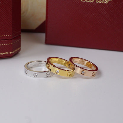 [Raffine]LOVE 4MM 1 DIAMOND RING