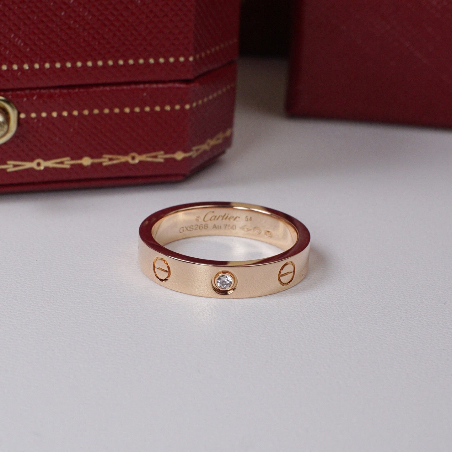 [Raffine]LOVE 4MM 1 DIAMOND RING