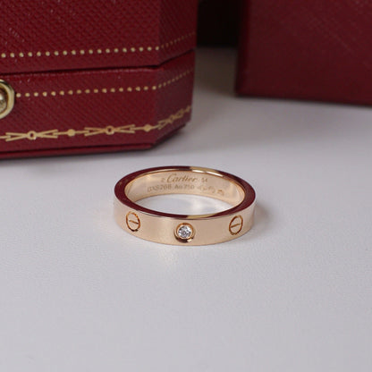 [Raffine]LOVE 4MM 1 DIAMOND RING