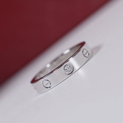 [Raffine]LOVE 4MM 1 DIAMOND RING