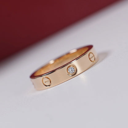 [Raffine]LOVE 4MM 1 DIAMOND RING