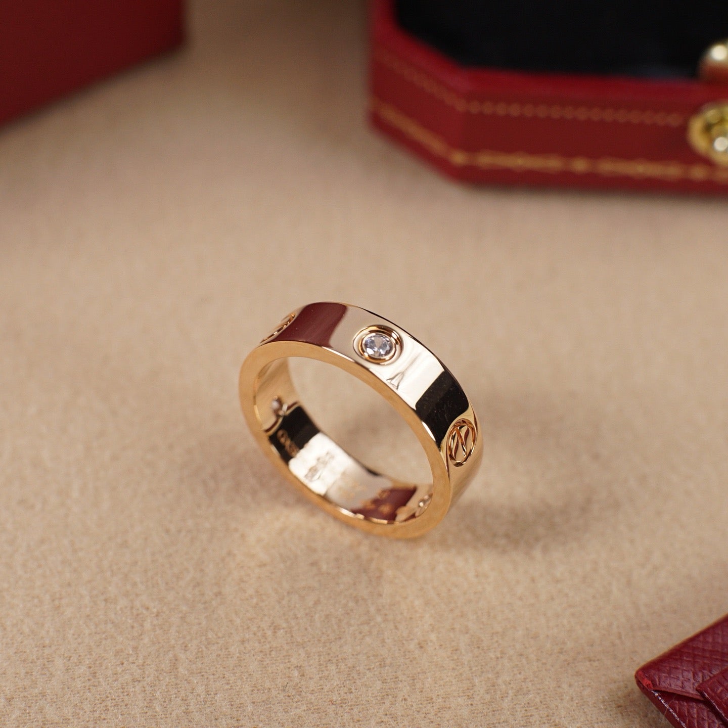 [Raffine]LOVE 5.5MM 3 DIAMOND RING