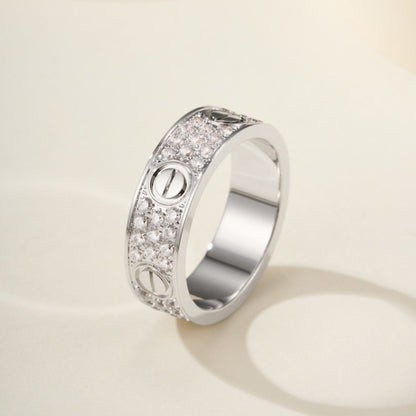 [Raffine]LOVE RING 5.5MM DIAMONDS PAVED