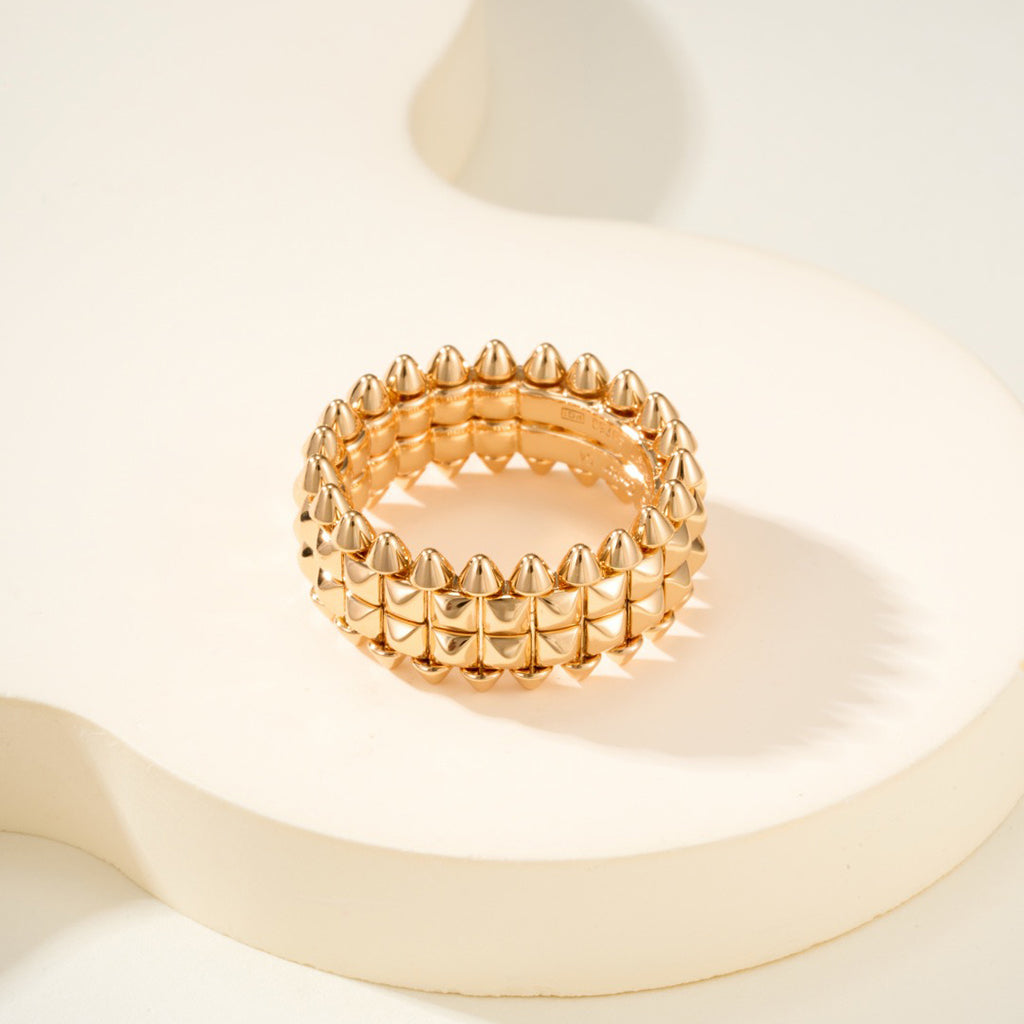 [Raffine]CLASH 9.2MM DOUBLE ROW RING