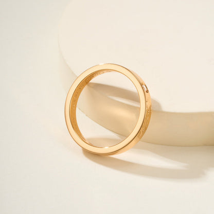 [Raffine]LOVE RING 4MM 1 DIAMOND