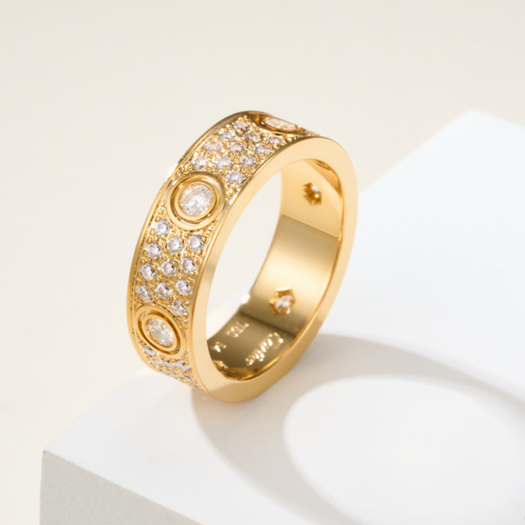 [Raffine]LOVE 5.5MM FULL-PAVE 6-DIAMOND RING