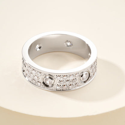 [Raffine]LOVE 5.5MM FULL-PAVE 6-DIAMOND RING