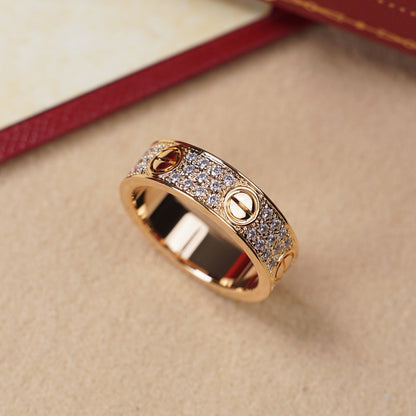 [Raffine]LOVE RING 5.5MM DIAMONDS PAVED