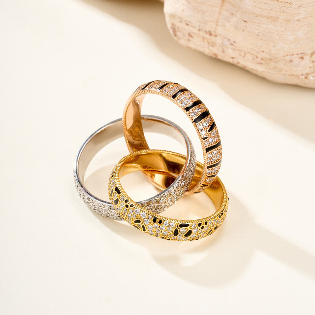 [Raffine]TRINITY  RING LEOPARD PRINT