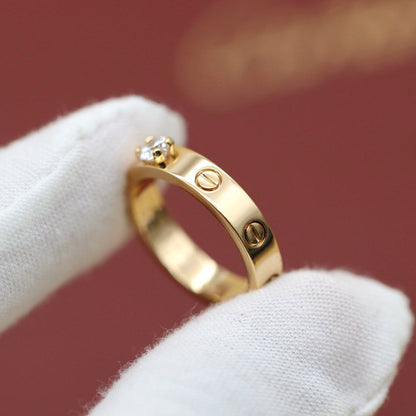 [Raffine]LOVE RING 3.6MM 1 BIG DIAMOND