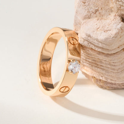 [Raffine]LOVE RING 3.6MM 1 BIG DIAMOND