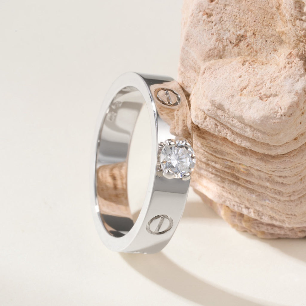[Raffine]LOVE RING 3.6MM 1 BIG DIAMOND