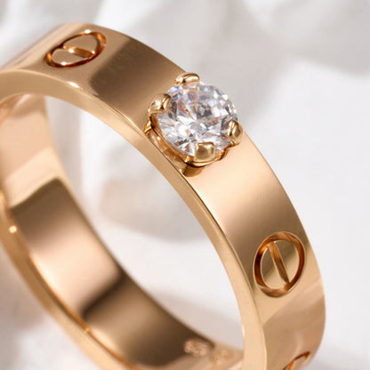 [Raffine]LOVE RING 3.6MM 1 BIG DIAMOND