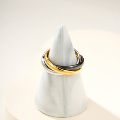 [Raffine]TRINITY 3.2MM RING BLACK CERAMIC