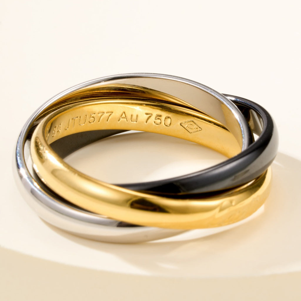 [Raffine]TRINITY 3.2MM RING BLACK CERAMIC