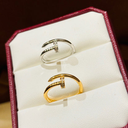 [Raffine]JUSTE 1.8MM HALF DIAMOND RING