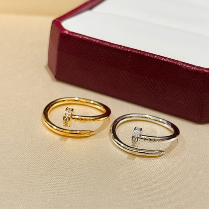 [Raffine]JUSTE 1.8MM HALF DIAMOND RING