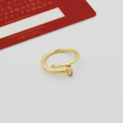 [Raffine]JUSTE 1.8MM HALF DIAMOND RING
