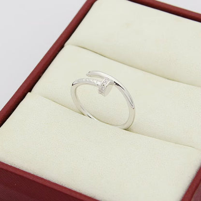 [Raffine]JUSTE 1.8MM HALF DIAMOND RING
